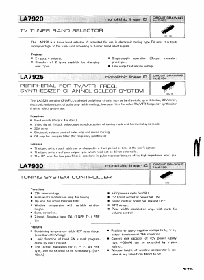 LA7920_ Datasheet PDF SANYO -> Panasonic