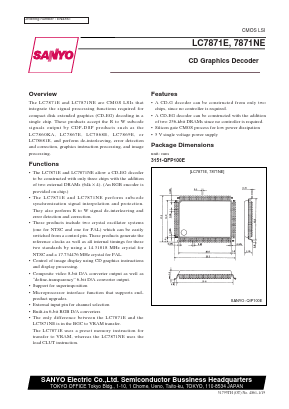 LC7871E Datasheet PDF SANYO -> Panasonic