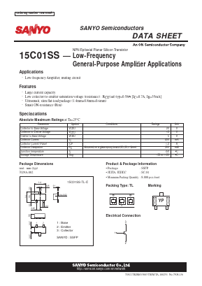 15C01SS-TL-E Datasheet PDF SANYO -> Panasonic
