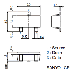 2SK1740 Datasheet PDF SANYO -> Panasonic