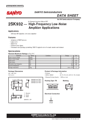 K2074 Datasheet PDF SANYO -> Panasonic