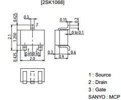 2SK1068 Datasheet PDF SANYO -> Panasonic