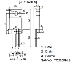 2SK2624LS Datasheet PDF SANYO -> Panasonic