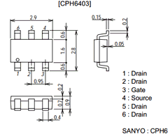 CPH6403 Datasheet PDF SANYO -> Panasonic