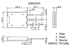 2SK2347 Datasheet PDF SANYO -> Panasonic