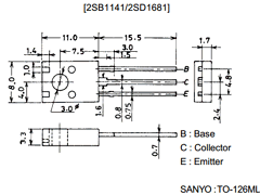 B1141 Datasheet PDF SANYO -> Panasonic