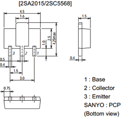 2SA2015 Datasheet PDF SANYO -> Panasonic
