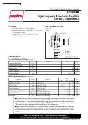 EC3H04B Datasheet PDF SANYO -> Panasonic