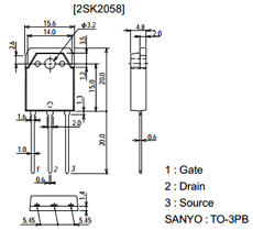K2058 Datasheet PDF SANYO -> Panasonic