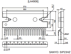 LA4906 Datasheet PDF SANYO -> Panasonic
