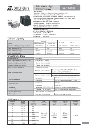 SLA-D Datasheet PDF Sanyou Corporation Limited