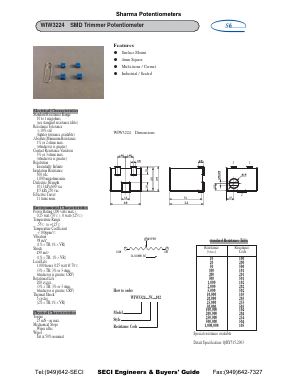 WIW3224 Datasheet PDF Sharma Electro Components,Inc