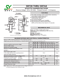 SR780 Datasheet PDF Shunye Enterprise