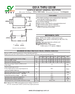 GS1J Datasheet PDF Shunye Enterprise