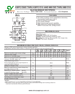 MB151 Datasheet PDF Shunye Enterprise