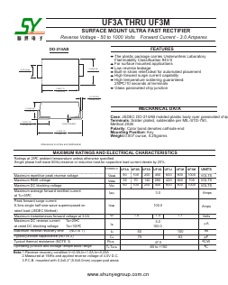 UF3D Datasheet PDF Shunye Enterprise