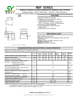MB6F Datasheet PDF Shunye Enterprise