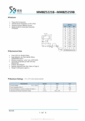 MMBZ5236B Datasheet PDF SHIKE Electronics