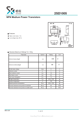 D1005 Datasheet PDF SHIKE Electronics