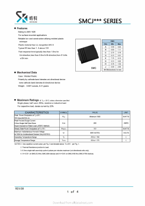 SMCJ11A Datasheet PDF SHIKE Electronics