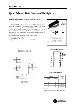 SL74HC157 Datasheet PDF System Logic Semiconductor