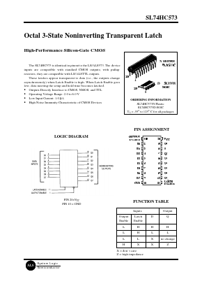 74HC573 Datasheet PDF System Logic Semiconductor
