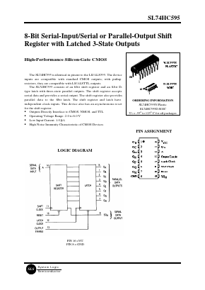 HC595 Datasheet PDF System Logic Semiconductor