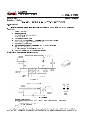 161CMQ035 Datasheet PDF Sangdest Microelectronic (Nanjing) Co., Ltd