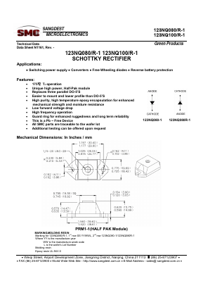 123NQ080-1 Datasheet PDF Sangdest Microelectronic (Nanjing) Co., Ltd