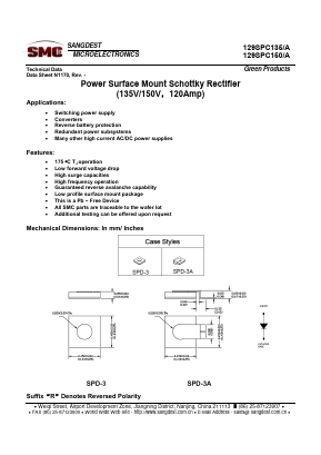 129SPC135A Datasheet PDF Sangdest Microelectronic (Nanjing) Co., Ltd