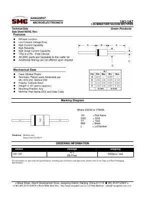 1A2 Datasheet PDF Sangdest Microelectronic (Nanjing) Co., Ltd