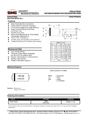 FR2A Datasheet PDF Sangdest Microelectronic (Nanjing) Co., Ltd
