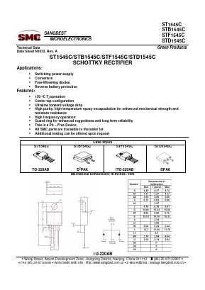 STF1545C Datasheet PDF Sangdest Microelectronic (Nanjing) Co., Ltd