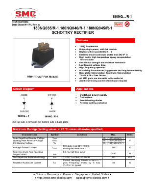 180NQ045R-1 Datasheet PDF SMC Diode Solutions Co. LTD
