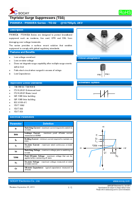P0720EA Datasheet PDF Socay Electornics Co., Ltd.