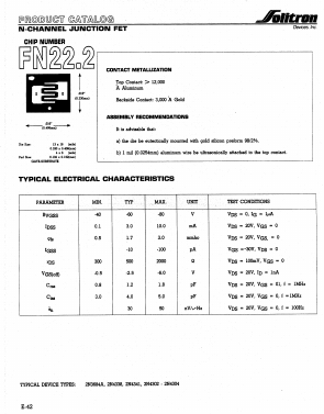 2N4338 Datasheet PDF Solitron Devices Inc.