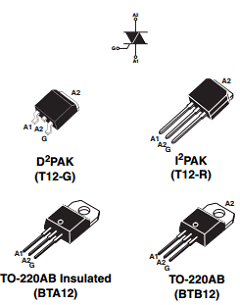 BTA12600BWRG Datasheet PDF STMicroelectronics