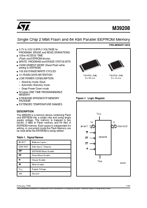 M39208NB Datasheet PDF STMicroelectronics