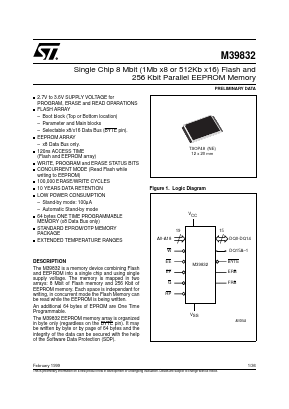 M39832NE Datasheet PDF STMicroelectronics