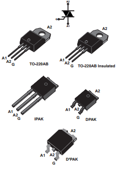 BTB08-XXXYZRG Datasheet PDF STMicroelectronics