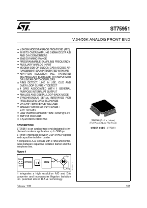 ST75951 Datasheet PDF STMicroelectronics