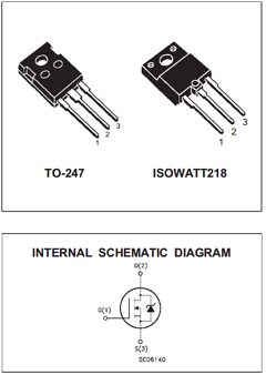 STH15NB50 Datasheet PDF STMicroelectronics