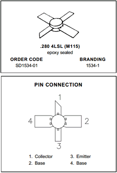 SD1534-01 Datasheet PDF STMicroelectronics