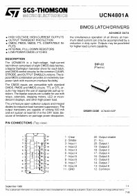 UCN4801ADP Datasheet PDF STMicroelectronics