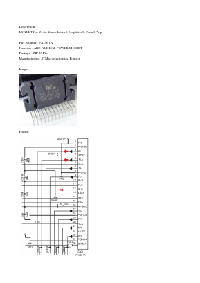 PAL011A Datasheet PDF STMicroelectronics