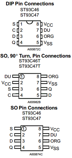 ST93C47CM6013TR Datasheet PDF STMicroelectronics