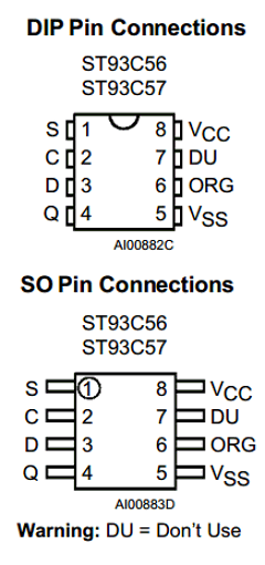 ST93C56M3 Datasheet PDF STMicroelectronics