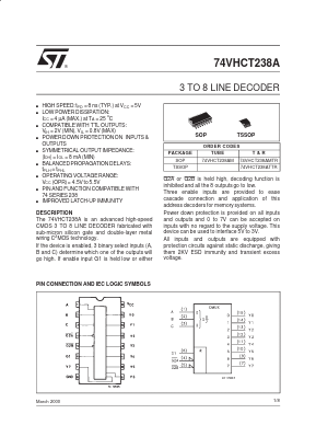 74VHCT238A Datasheet PDF STMicroelectronics