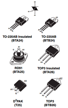 T2535-800G Datasheet PDF STMicroelectronics