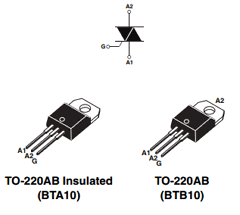 BTA10-800CRG Datasheet PDF STMicroelectronics
